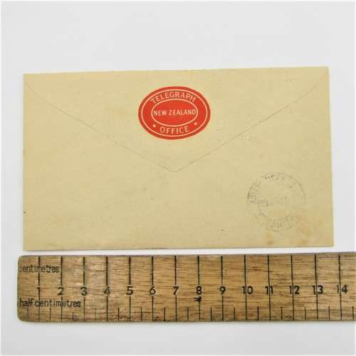 New Zealand Telegraphic message cover with Telegraph office, Dunedin