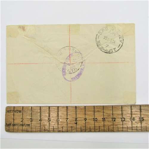 Australia used in Papua New Guinea Registered Air Mail to England