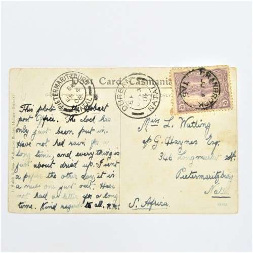 Cranbrook on 2d pictorial to Pietermaritzburg, Postcard