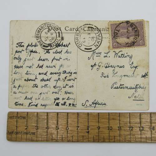 Cranbrook on 2d pictorial to Pietermaritzburg, Postcard