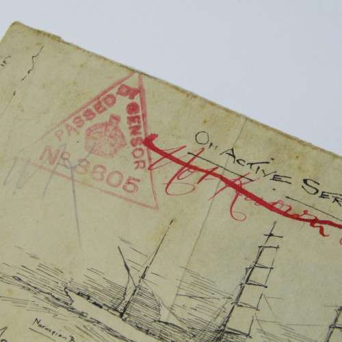 Rare Hand Illustrated cover Passed Censor No. 8805