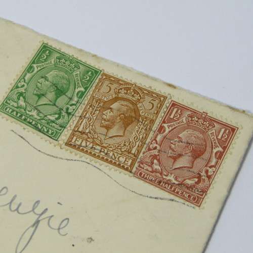 Harrow, London airmail cover to Rondebosch, Cape Town with three United States stamps