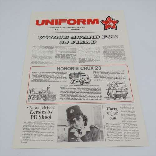 Uniform - Newspaper of the SA Army No.95 - September 1983 - Size 43 x 30 cm