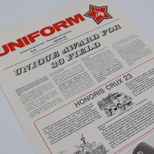 Uniform - Newspaper of the SA Army No.95 - September 1983 - Size 43 x 30 cm