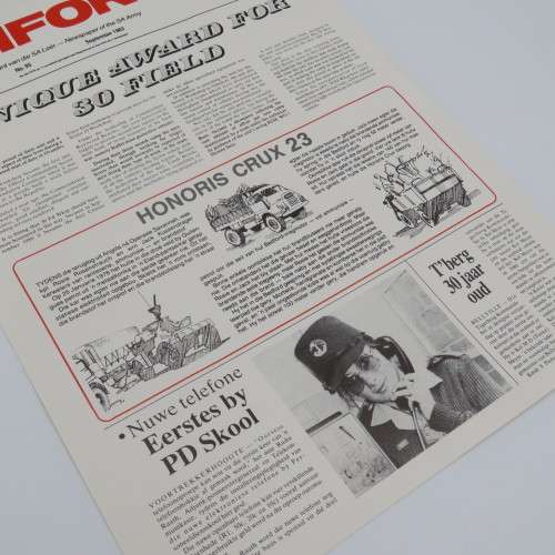 Uniform - Newspaper of the SA Army No.95 - September 1983 - Size 43 x 30 cm