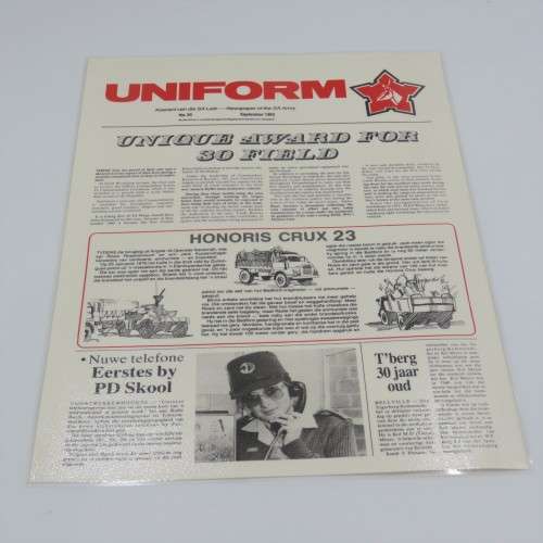 Uniform - Newspaper of the SA Army No.95 - September 1983 - Size 43 x 30 cm  - Laminated