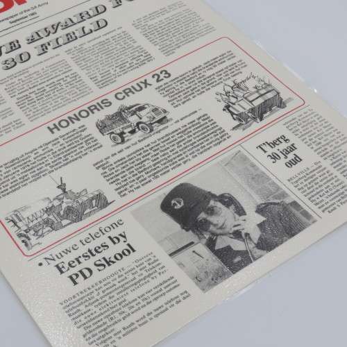 Uniform - Newspaper of the SA Army No.95 - September 1983 - Size 43 x 30 cm  - Laminated
