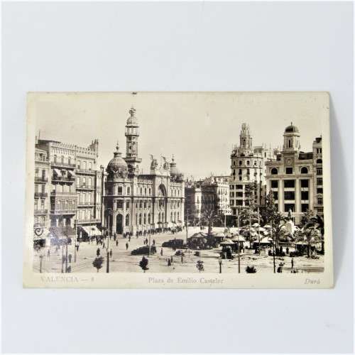 Valencea Plaza de Emilio Castelar Post card