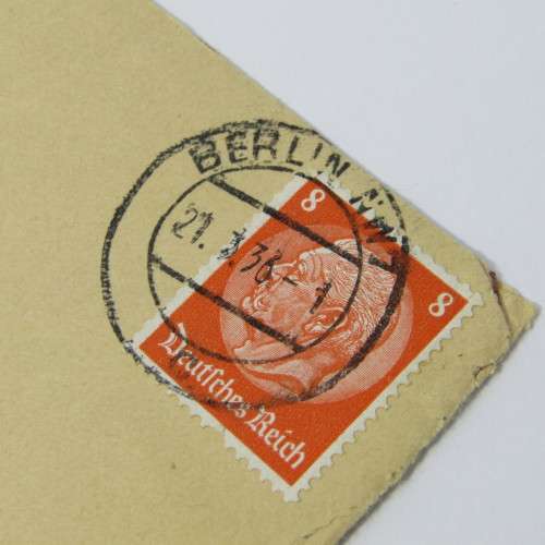 Berlin internal cover with a German stamp and a Berlin 21 March 1936 cancellation