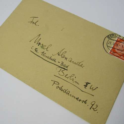 Berlin internal cover with a German stamp and a Berlin 21 March 1936 cancellation