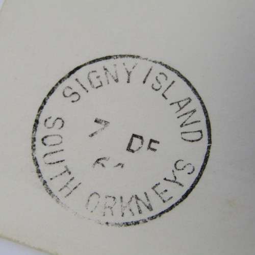Postal cover from Signy Island, South Orkney to England with British Antarctic Territory