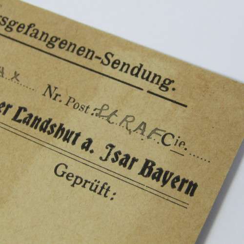 WW1 prisoner of war Postcard from Germany to South Africa by A.K. Lomax, 2nd LT R.A.F.C.
