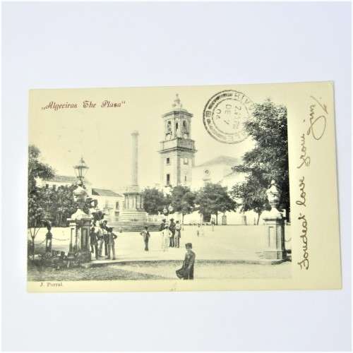 Post card from Paddington England to Riversdale South Africa with preprinted stamp