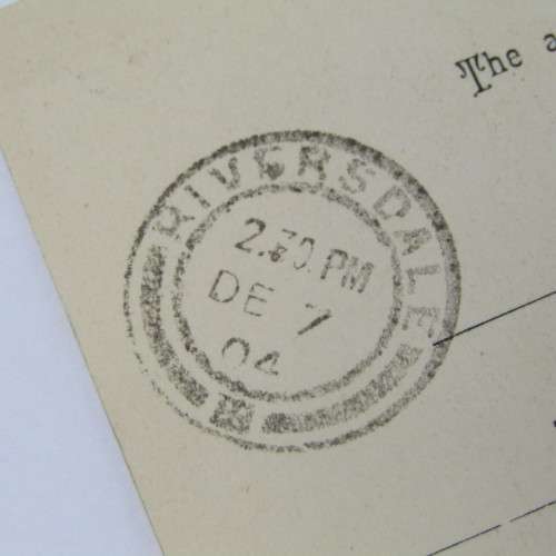 Post card from Paddington England to Riversdale South Africa with preprinted stamp