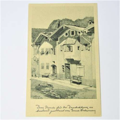 German Artist postcard - unused