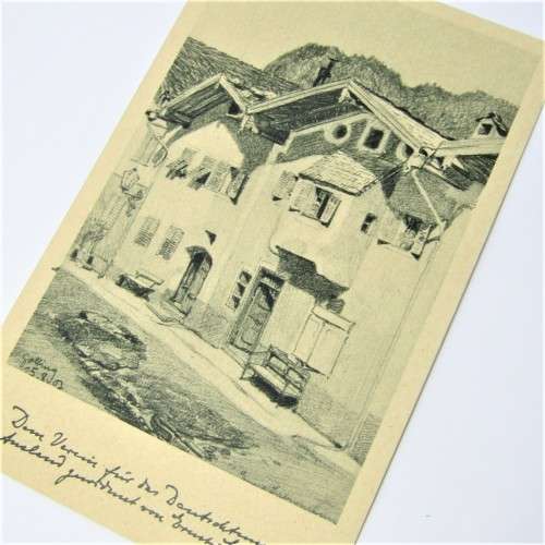 German Artist postcard - unused