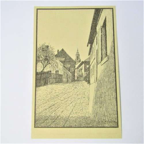 Germany Dresden street scene postcard - unused