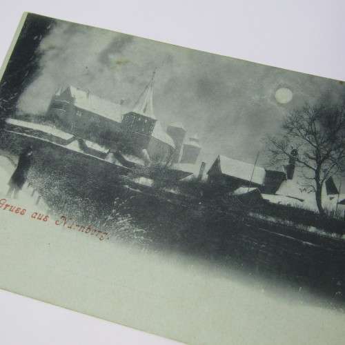Gruss aus Nernberg postcard Evening setting - unused