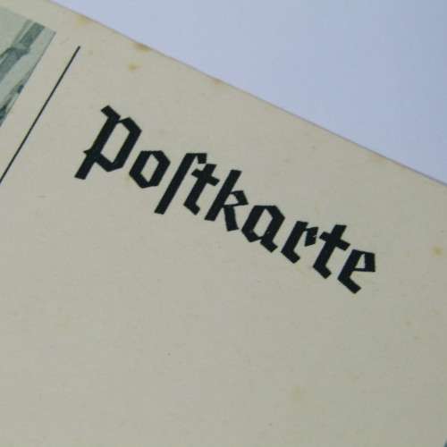 Germany post card with fishing scene - unused