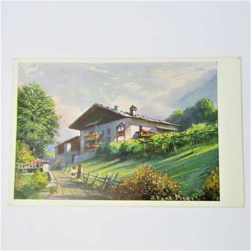 German artist series postcard - unused
