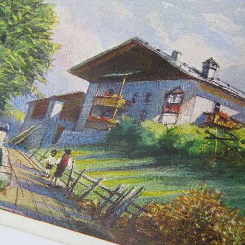 German artist series postcard - unused