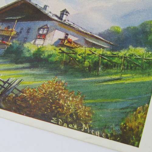 German artist series postcard - unused