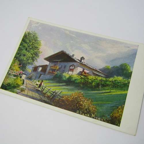 German artist series postcard - unused