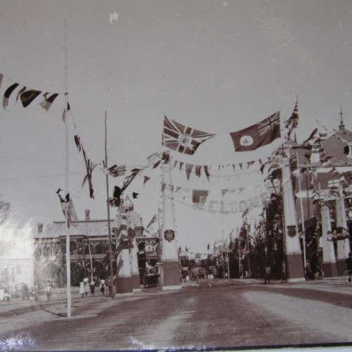 1925 Royal visit photograph - postcard