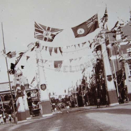 1925 Royal visit photograph - postcard