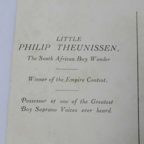 Signed Philip. Theunissen at 1936 Empire Exhibition Post card
