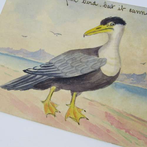 British Isles, Hand painted Post card