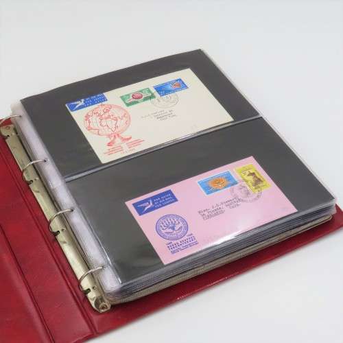 First day cover album with South-Africa`s first series of covers - Total 69 covers