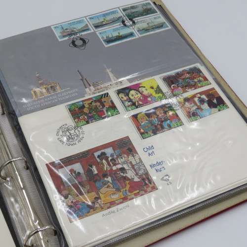South Africa First day covers series 6 with album - Including Mandela Inauguration with proof coin