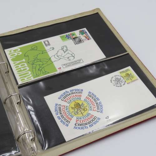 South Africa First day covers series 6 with album - Including Mandela Inauguration with proof coin