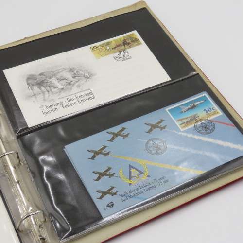 South Africa First day covers series 6 with album - Including Mandela Inauguration with proof coin
