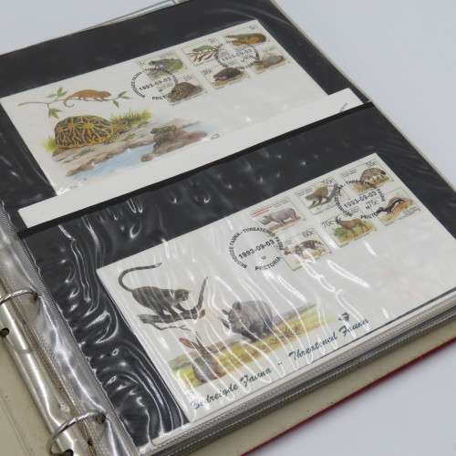 South Africa First day covers series 6 with album - Including Mandela Inauguration with proof coin