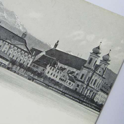 Postcard of bridge and surroundings in Luzern