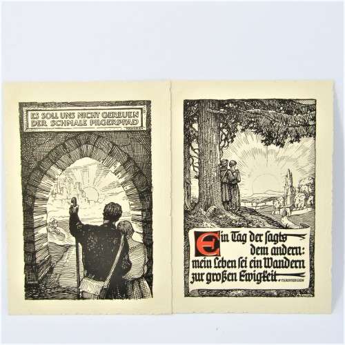 Germany series 4 Art Deco postcards