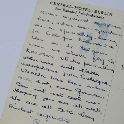 Postcard from Berlin Germany to Rondebosch South Africa with German stamp
