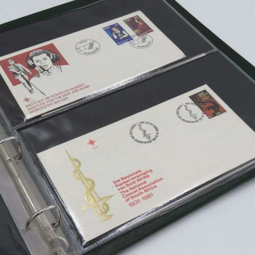South Africa first day covers - 3rd series 3.1 to 3.36 in FDC album plus some extras