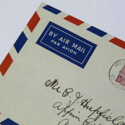 Australia cover sent to England with Melbourne 1952 cancellation
