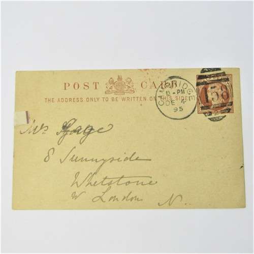 4 Used postal envelopes England to South Africa