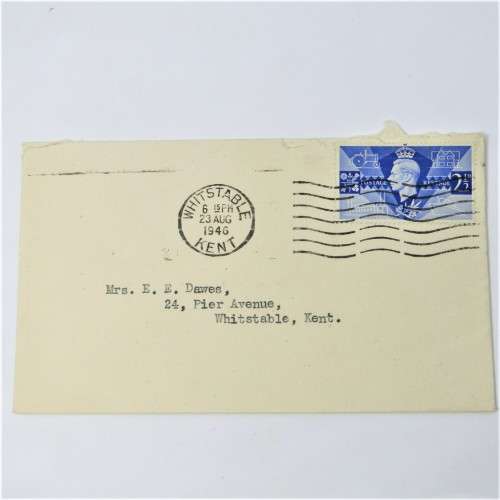 Lot of four used postal envelopes from England