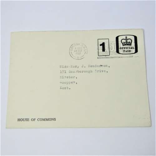 Lot of four used postal envelopes from England