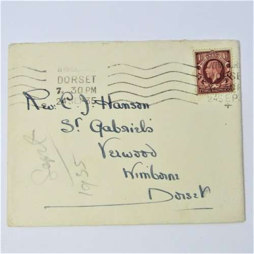 Lot of four used postal envelopes from England
