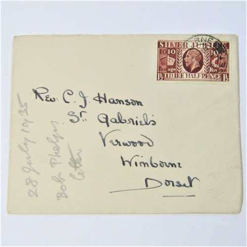 Lot of four used postal envelopes from England