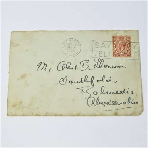 Lot of four used postal envelopes from England