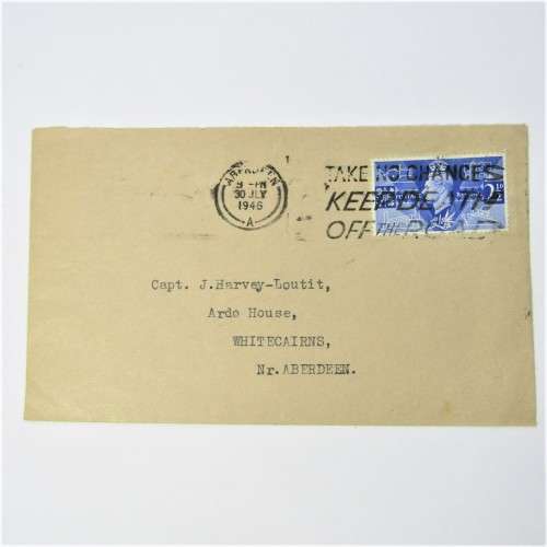 Lot of four used postal envelopes from England