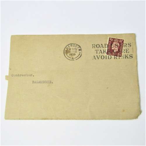 Lot of four used postal envelopes from England