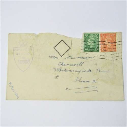 Lot of four used postal envelopes from England